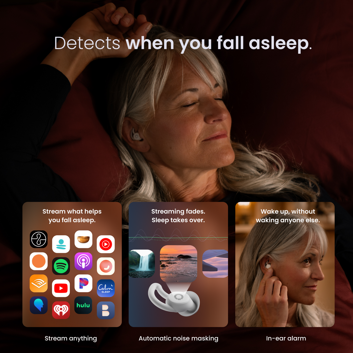 Sleepbuds 2 switching to sleep sounds as you fall asleep