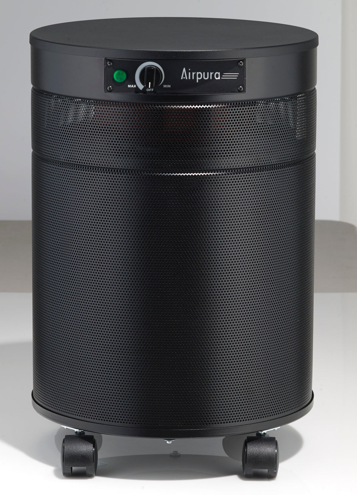 Airpura Formaldehyde air purifier, black finish, front view