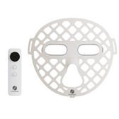 TheraGlow Mask2Go+ face mask and controller, front view