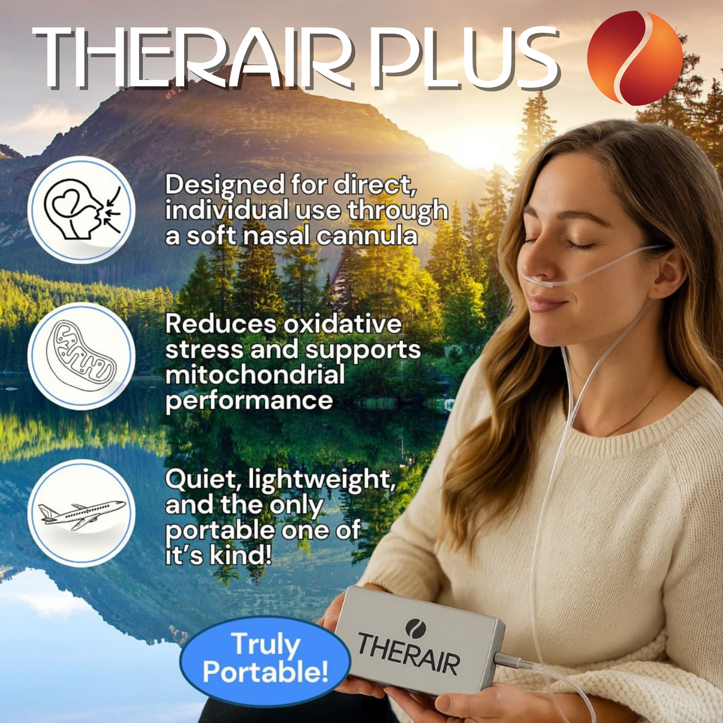 TherAir Plus Personal Energized Oxygen System