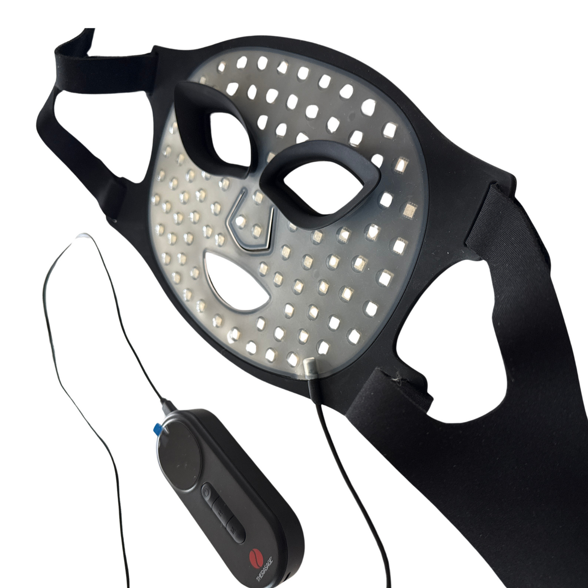 TheraGlow Mask2Go face mask in white light mode