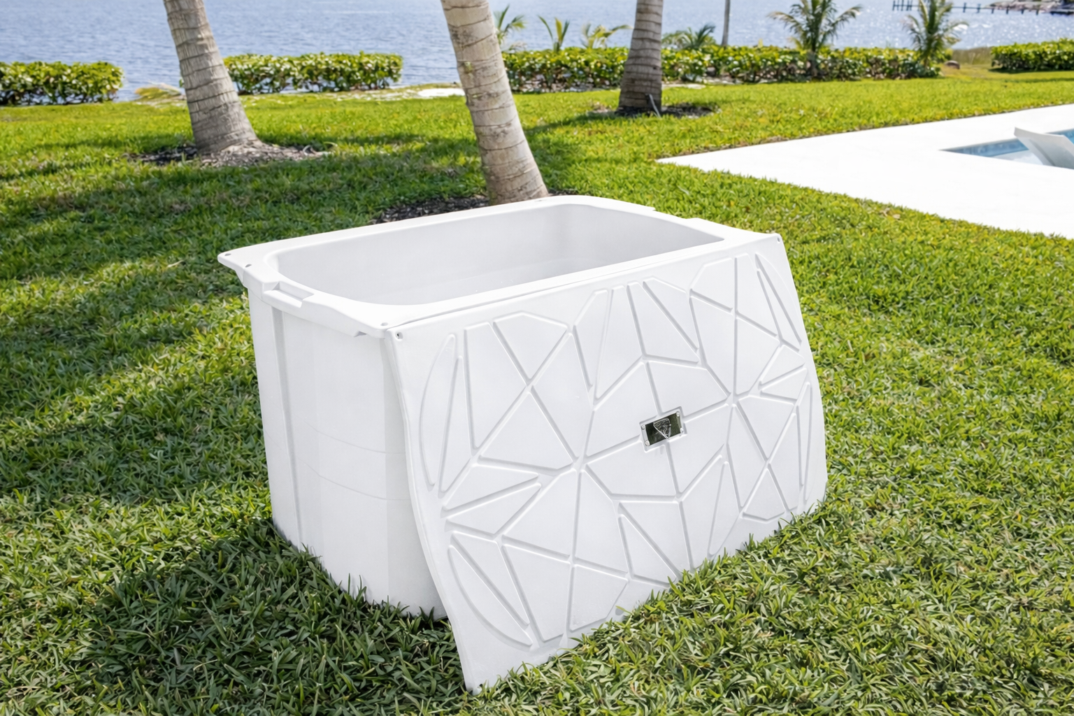 Frozin 400 Cold Plunge Tub White Granite #Color_White Granite