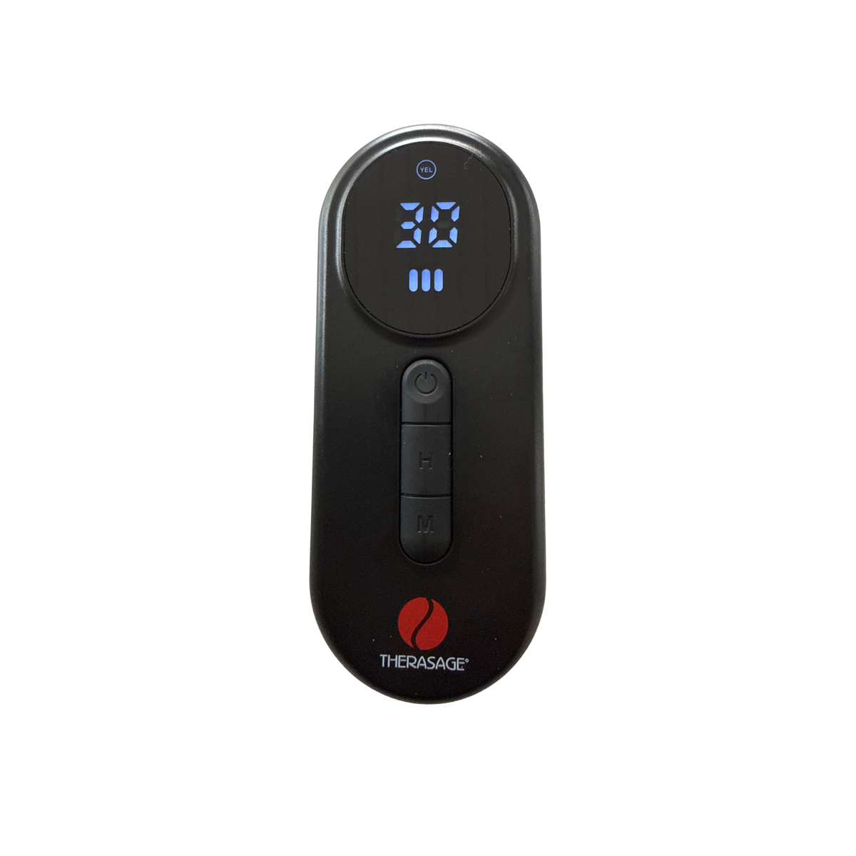 TheraGlow Mask2Go handheld controller with timer display
