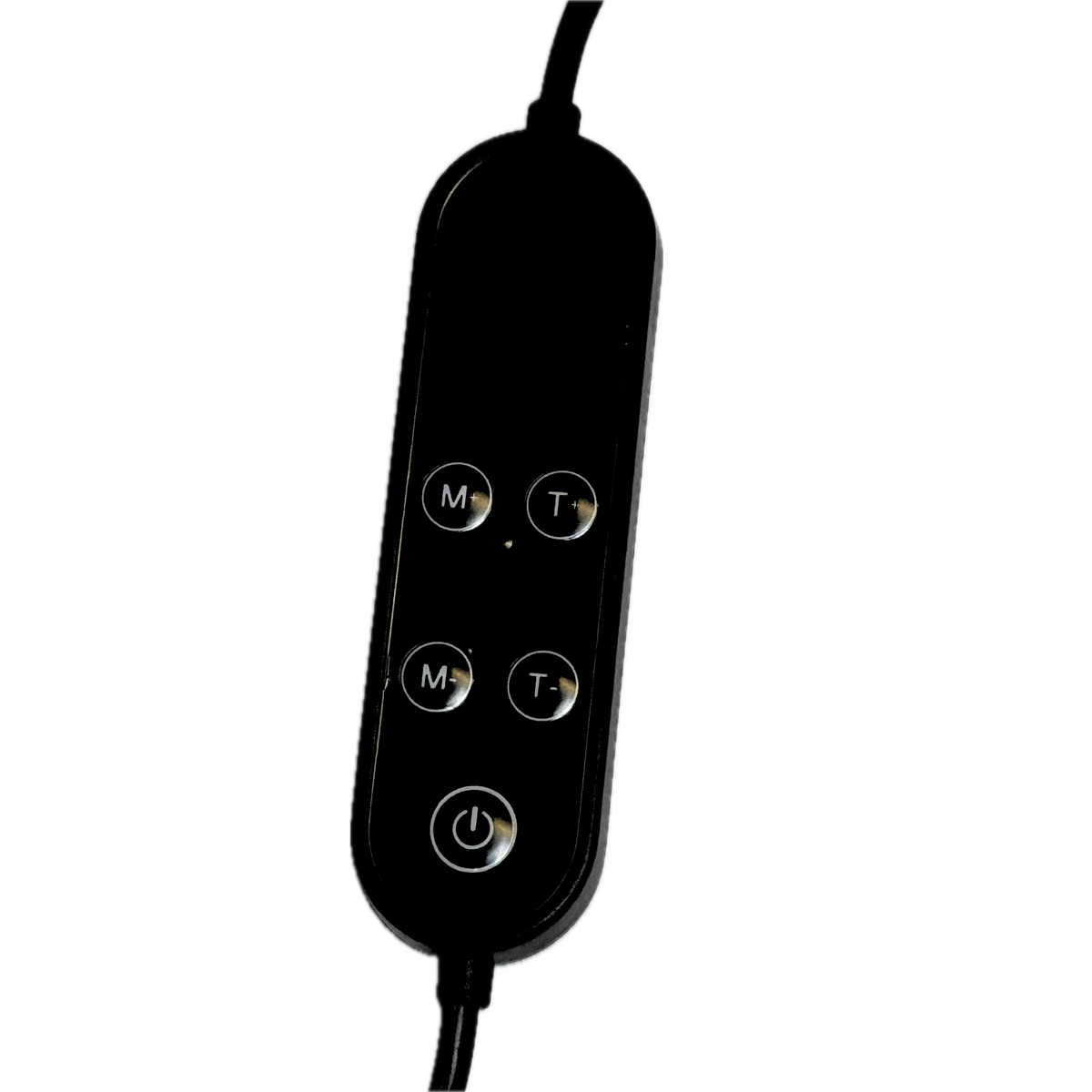 TheraCap handheld controller with mode, time and power buttons