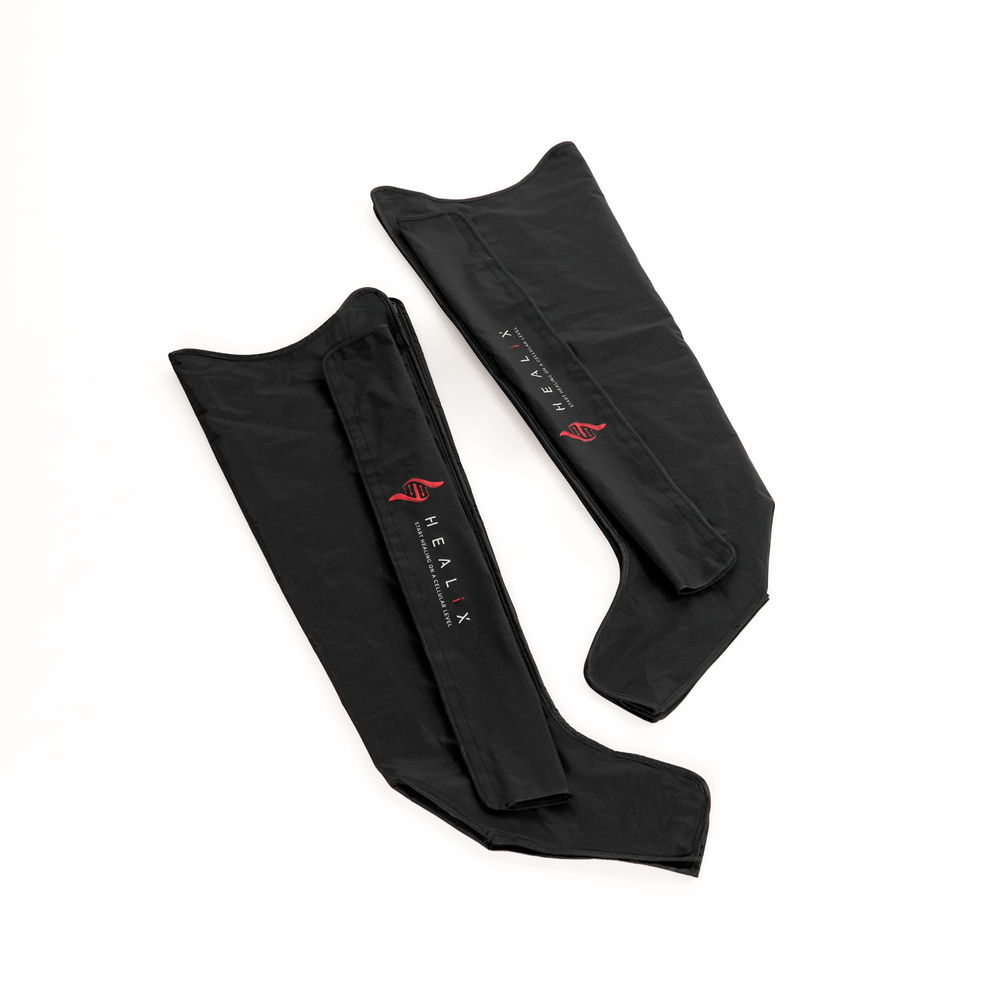 HEALiX Flow Pro Compression Boots pair, studio view