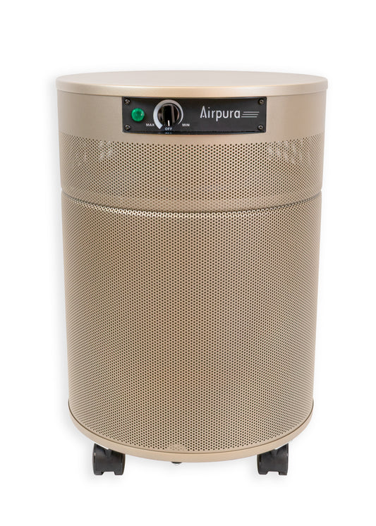 Airpura Specific Chemicals air purifier, Champagne Mist finish, front view