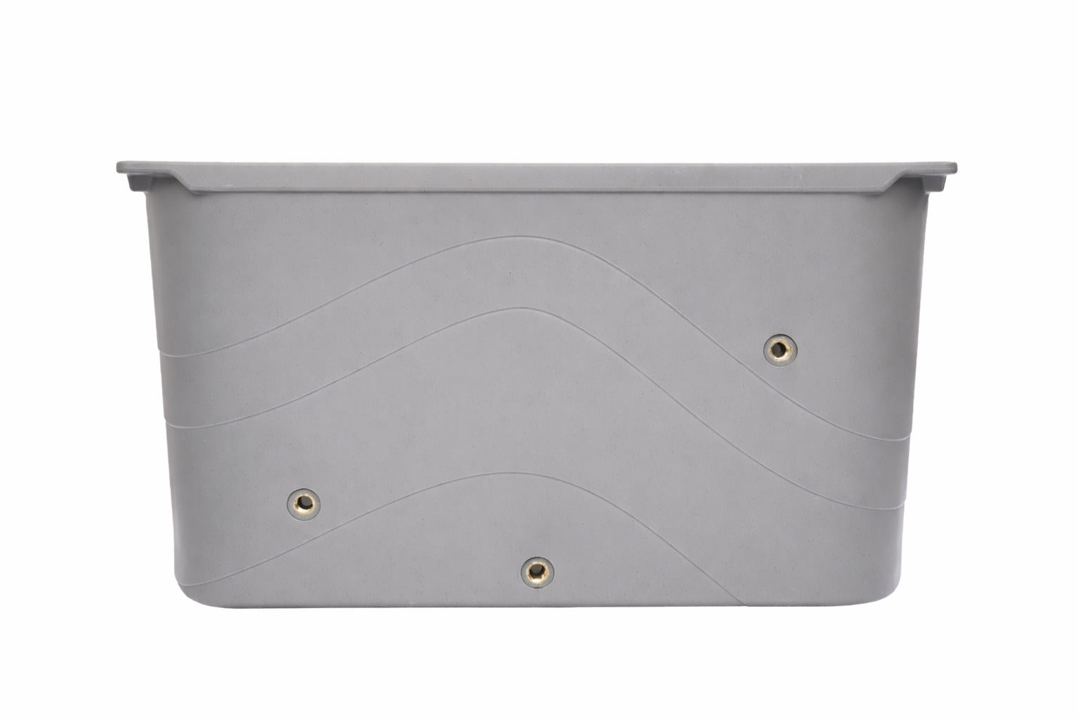 Frozin grey granite cold plunge tub front #Color_Grey Granite
