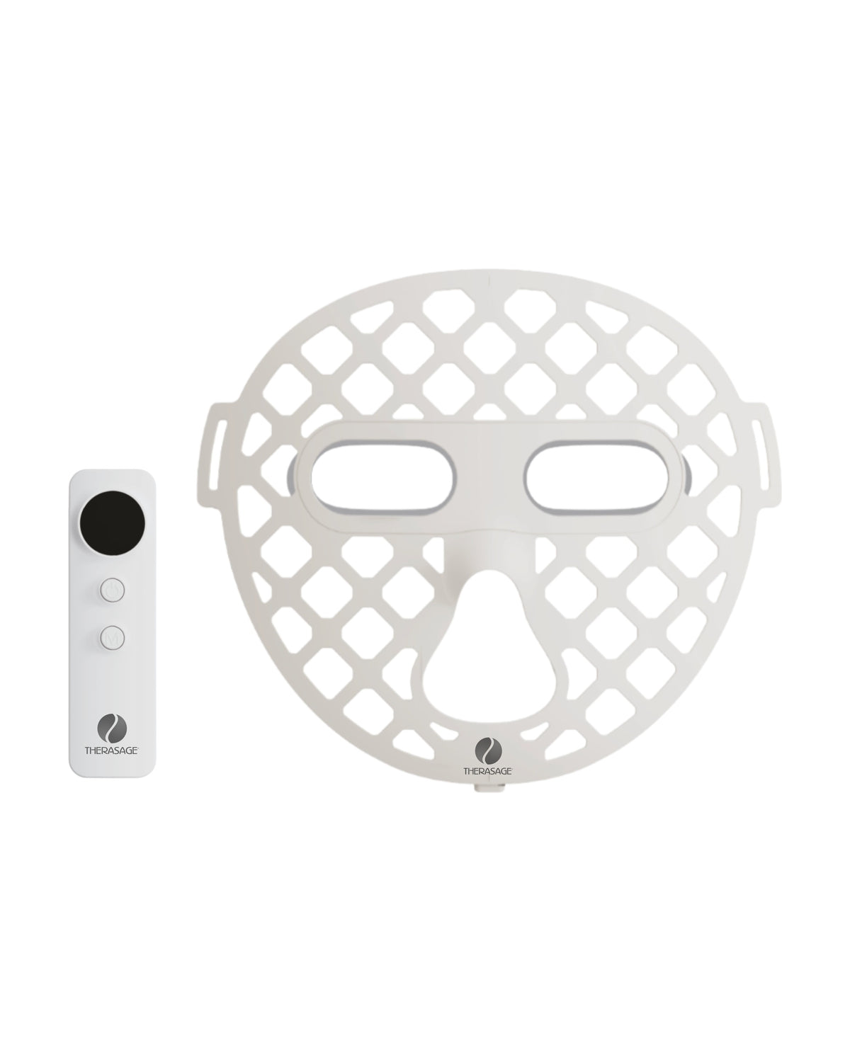 TheraGlow Mask2Go+ face mask with its controller