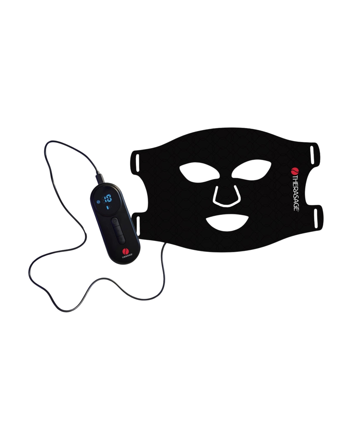 TheraGlow Mask2Go face mask with its controller