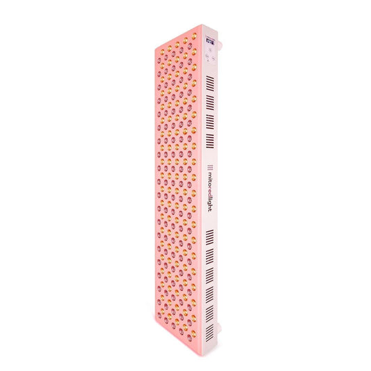 MitoMAX 2.0 red light therapy panel, angled front view