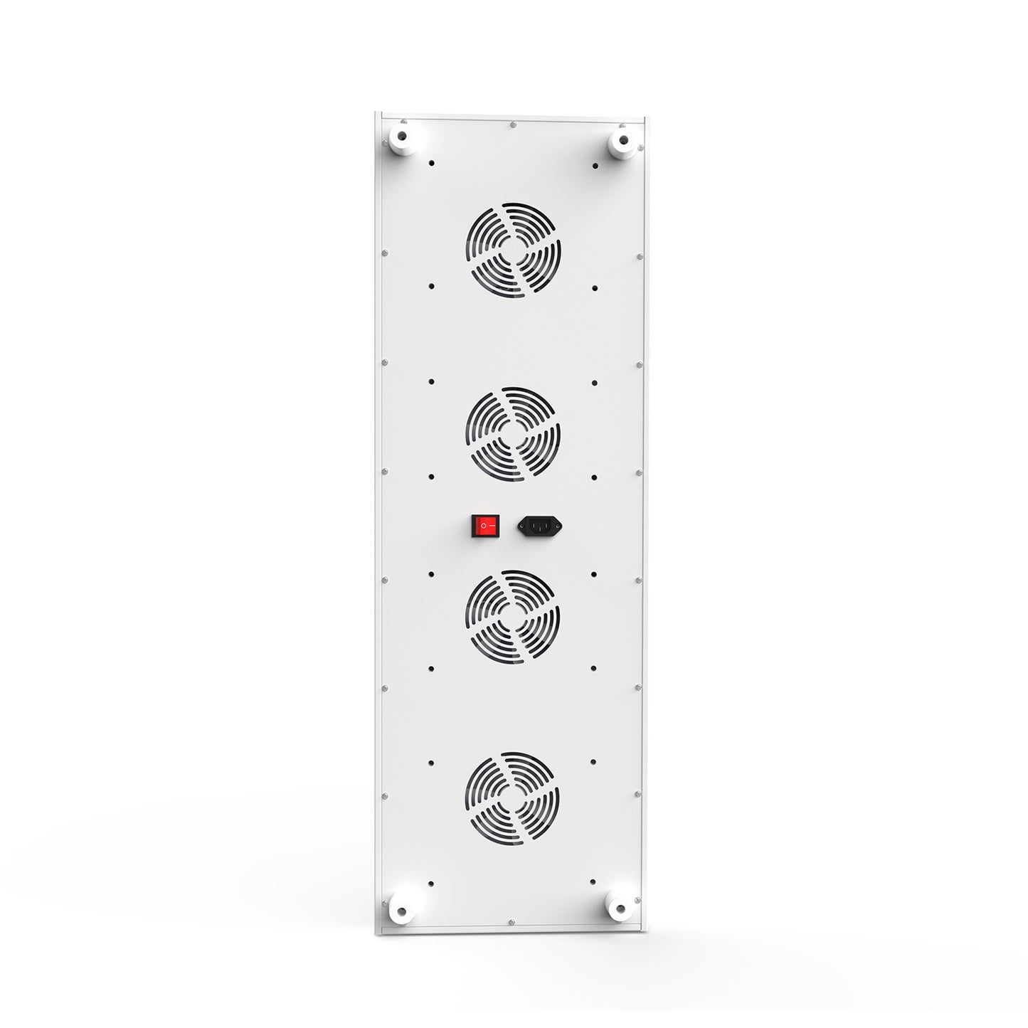 MitoMEGA 2.0 panel rear view showing cooling fans