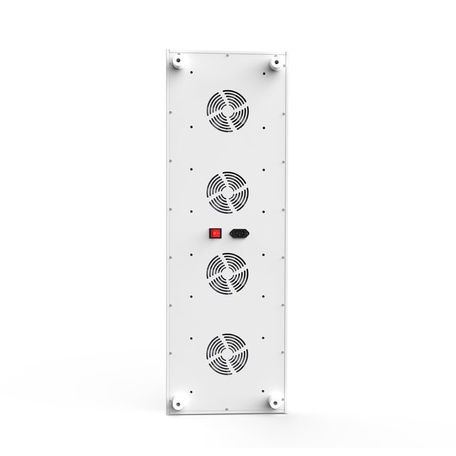 MitoMEGA 2.0 panel rear view showing cooling fans