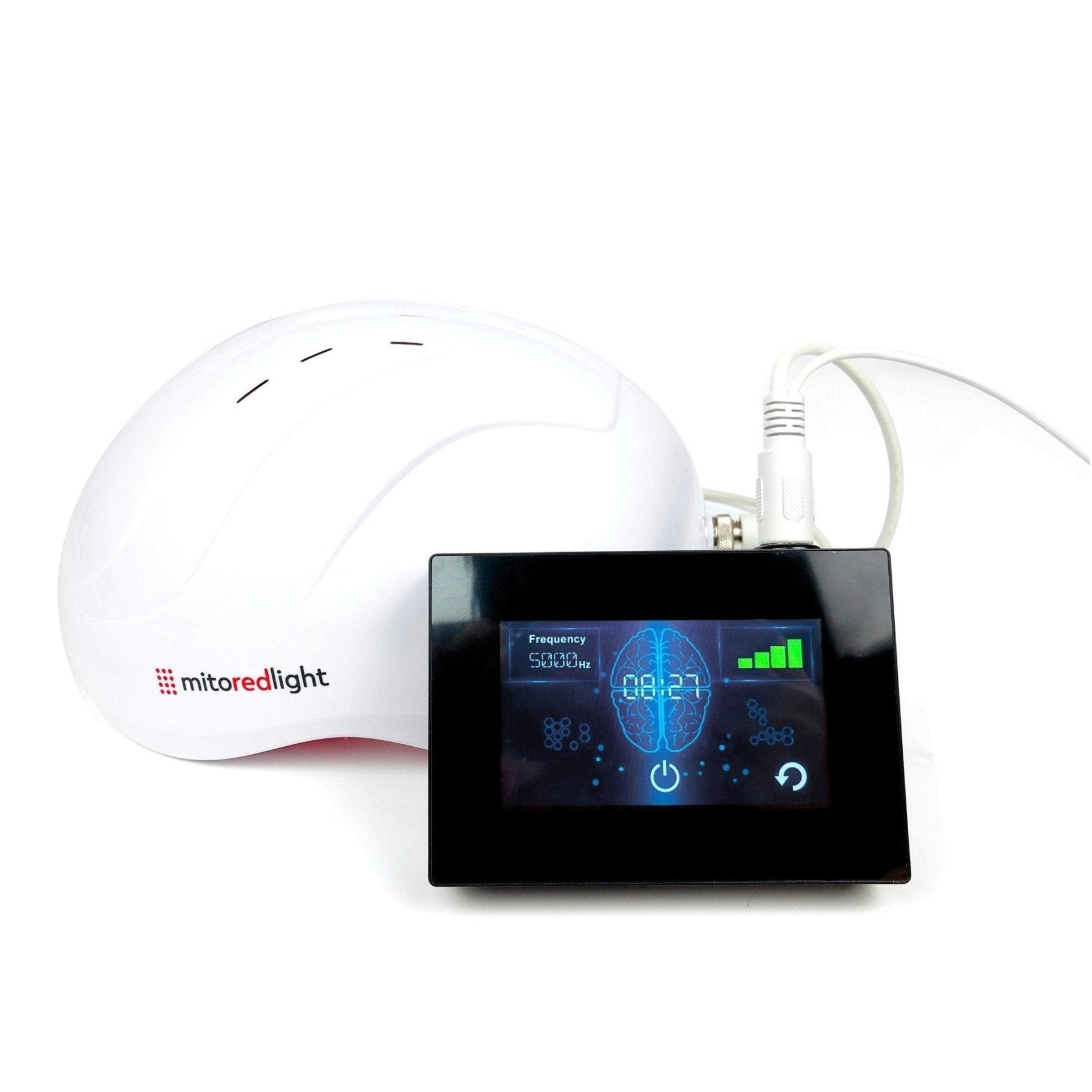 MitoMIND near infrared helmet with touchscreen controller