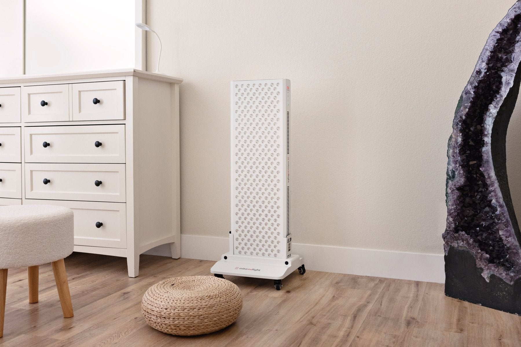 MitoPRO+ panel in a bedroom corner