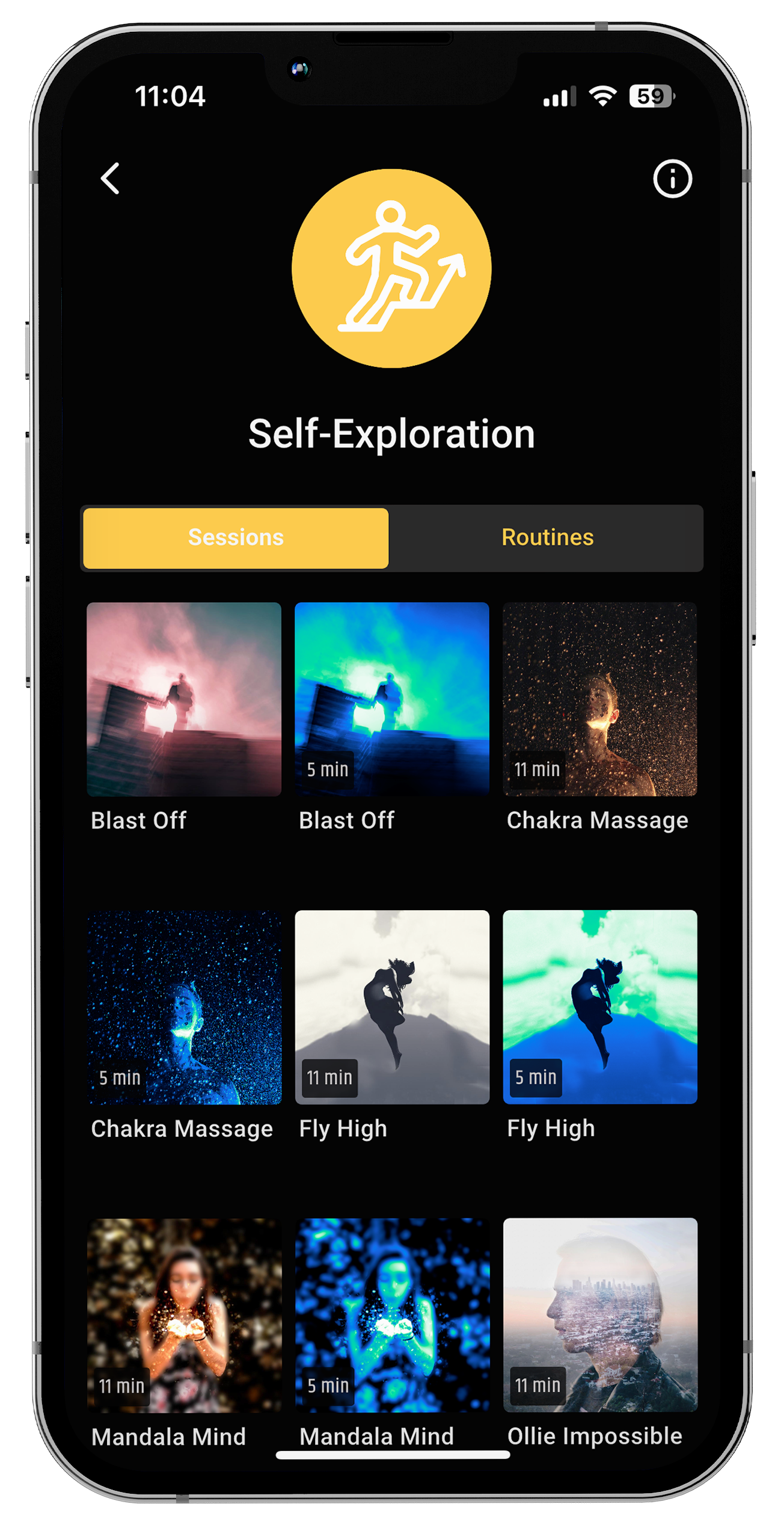 NeuroVIZR session library — Self-Exploration