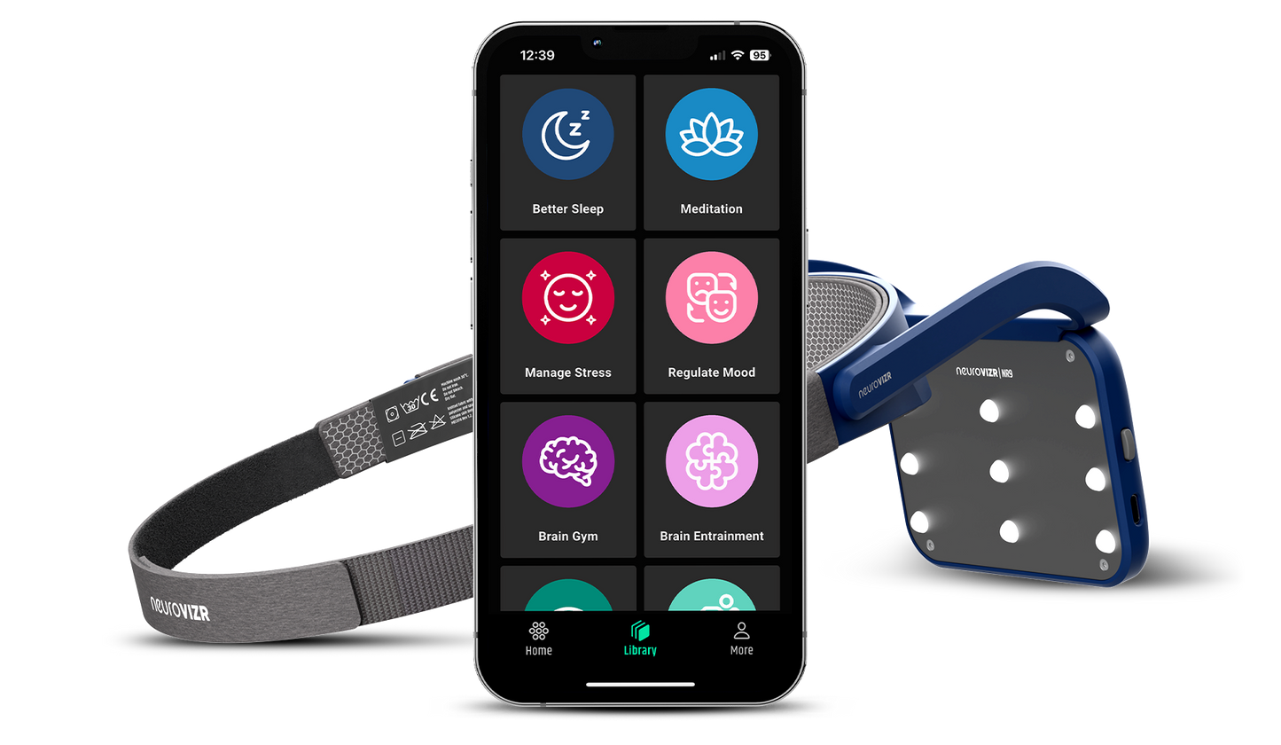 NeuroVIZR NR9 with the companion app