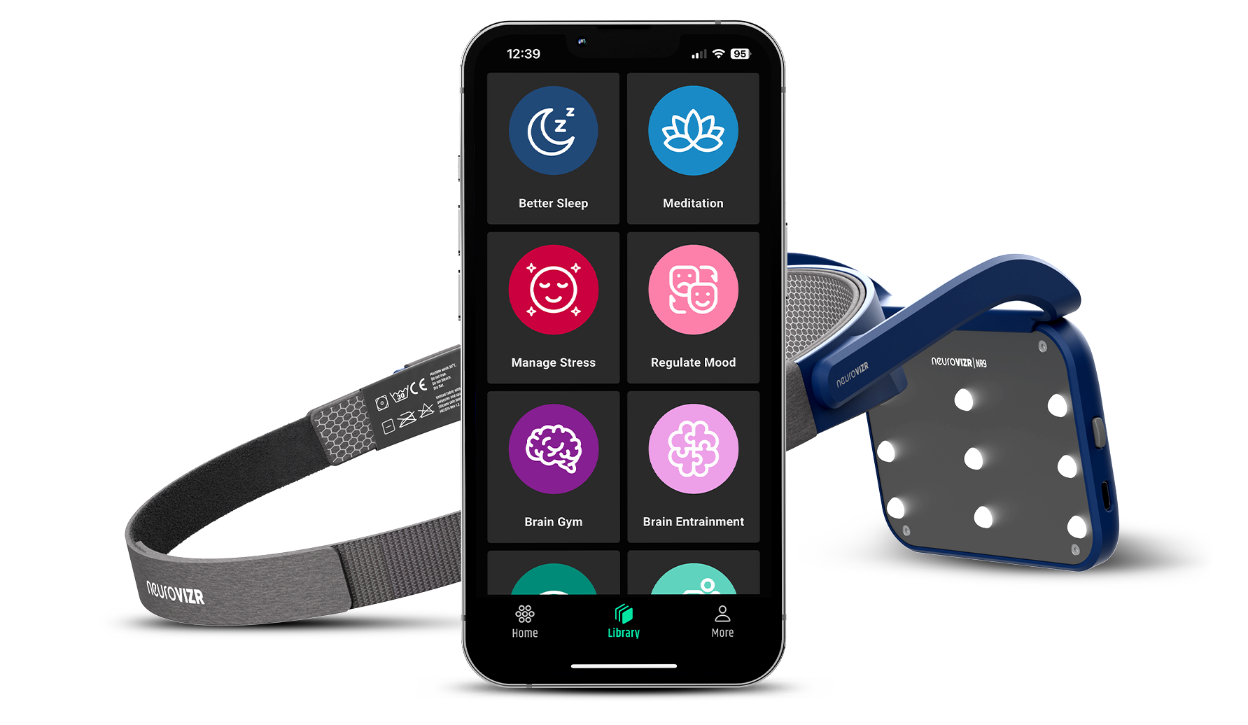 NeuroVIZR NR9 with the companion app