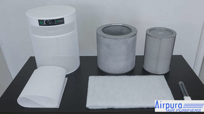 Airpura UV600 filter change video: step by step carbon and HEPA filter replacement