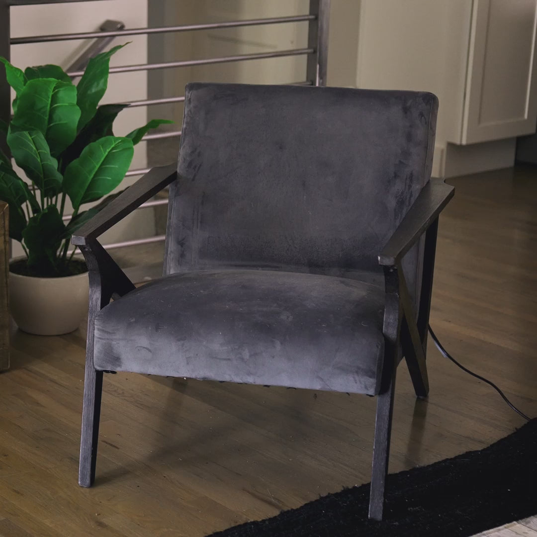 HEALiX Revive Mini PEMF Mat video: the mat on a chair with its controller